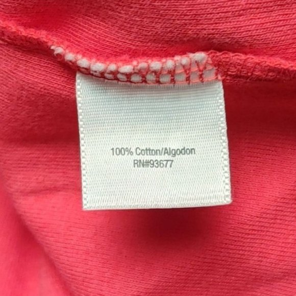 St.John's Bay Women's Petites Red Mock Layered White V-Neck Short Sleeve Top PXL - Picture 4 of 4